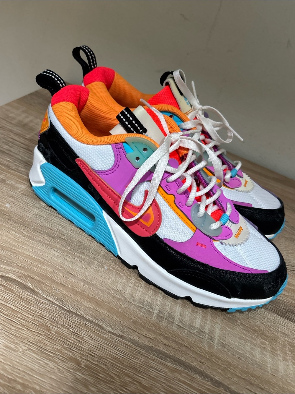 NWOT Nike Air Max 90 Lunar Nee Year Sneakers - Multicolor NO INSOLES! Sz 6